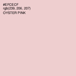 #EFCECF - Oyster Pink Color Image